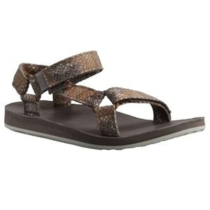Teva Eiffel Tower Snake Print Brown Hiking Sandals Womens 10 UK 8 EU‎ 41